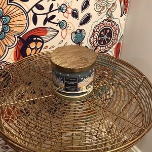 New! BBW Blue Spruce & Spice 3 Wick Candle